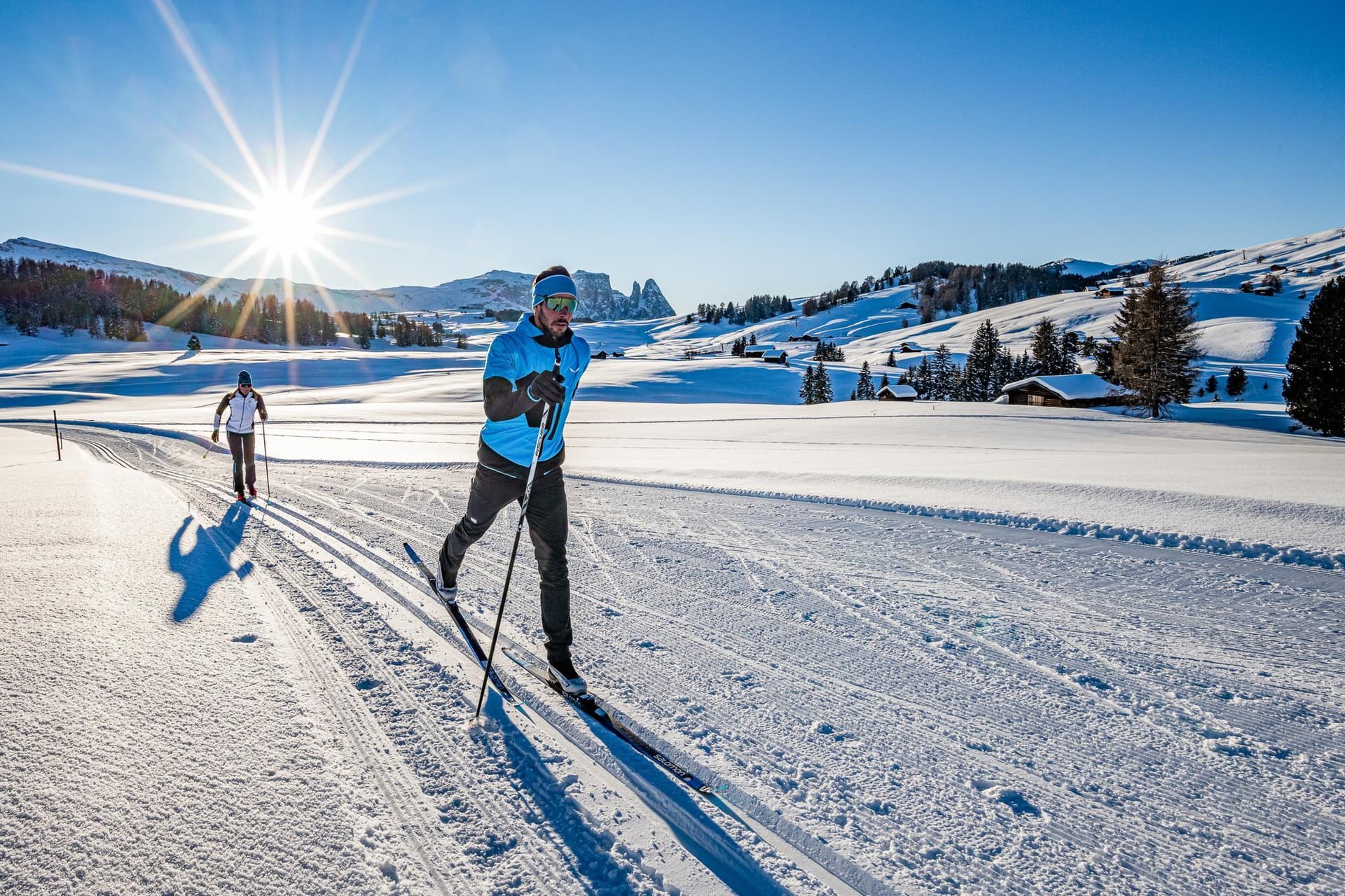 80 Loipenkilometer auf der Seiser Alm