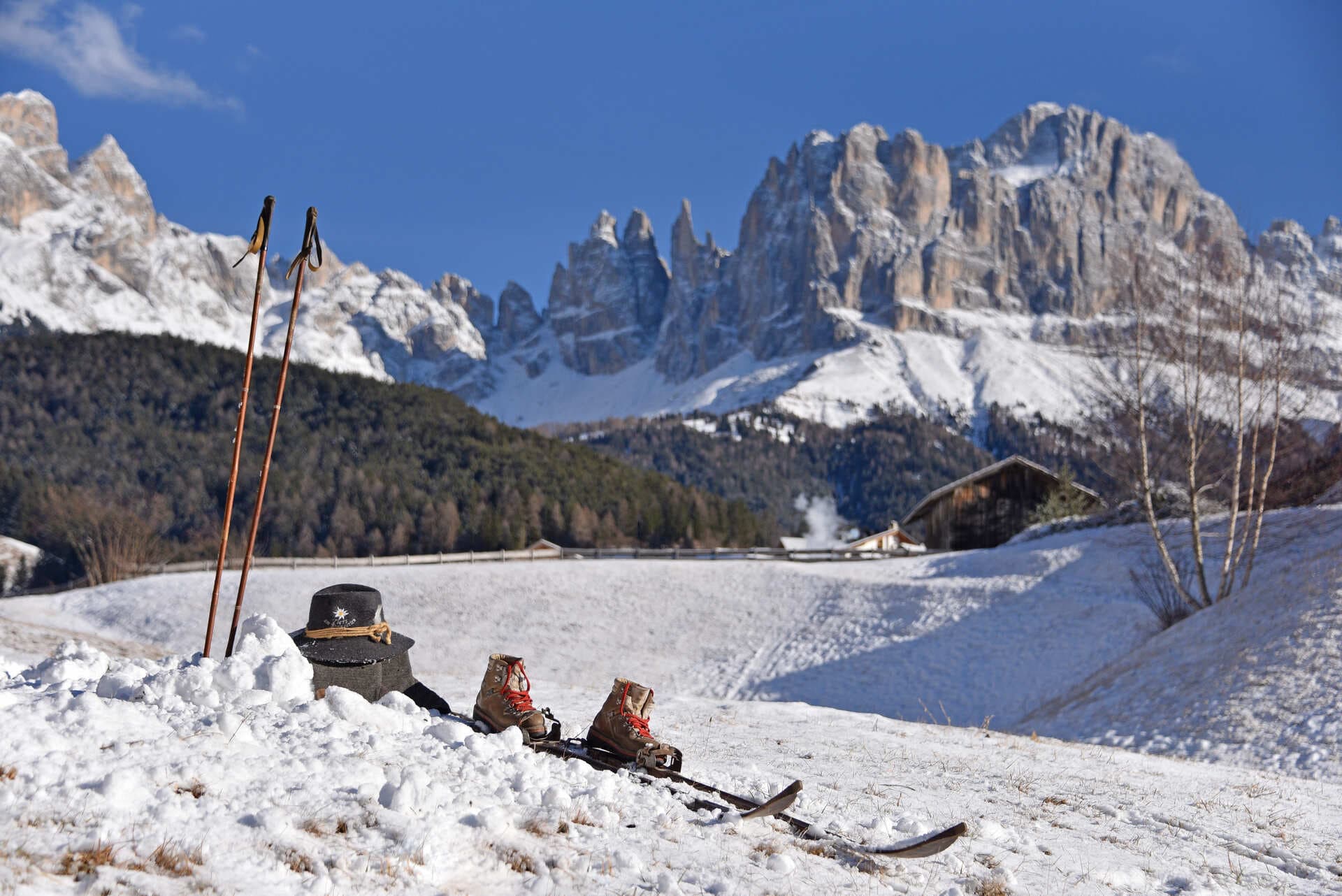 Pleasurable kilometres of cross-country trails at the Rosengarten