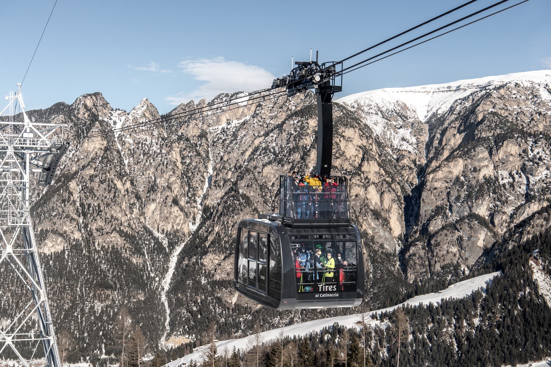 Italiens erste Cabrio-Bergbahn